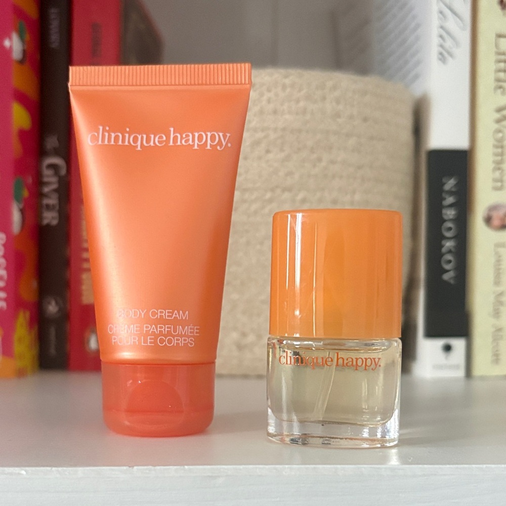 3/$30 clinique happy bundle (body and 4 m L bottle)